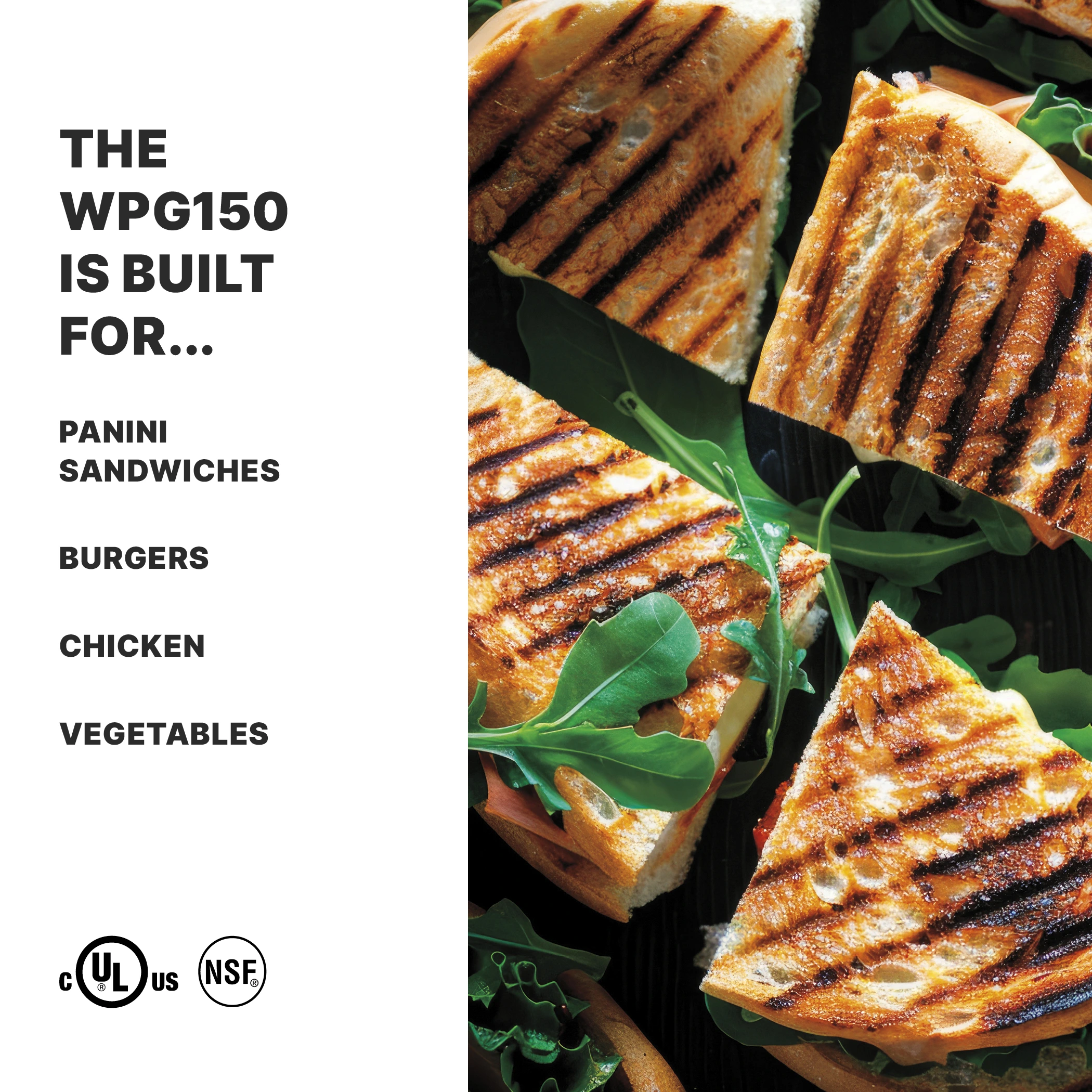 Ribbed Panini Grill, 9.75" x 9.25"